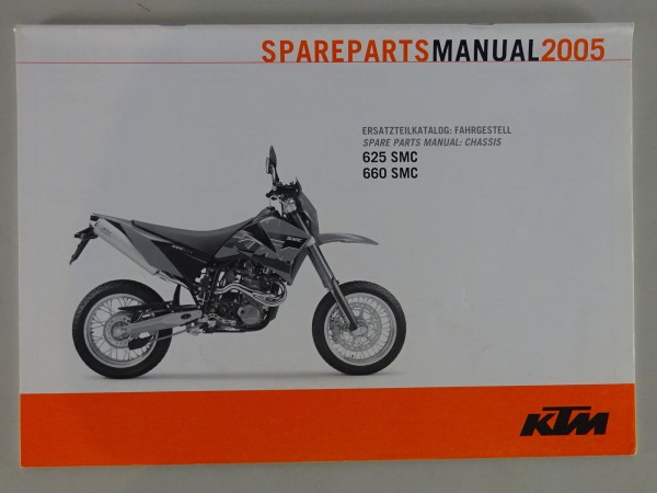 Teilekatalog Fahrgestell KTM 625 SMC / 660 SMC Modelljahr 2005