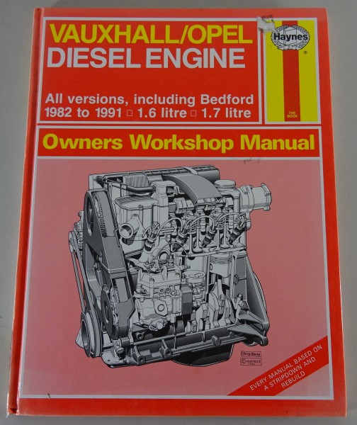 Haynes Reparaturanleitung Opel Diesel Motor Kadett E, Ascona C, Astra F 1982-91