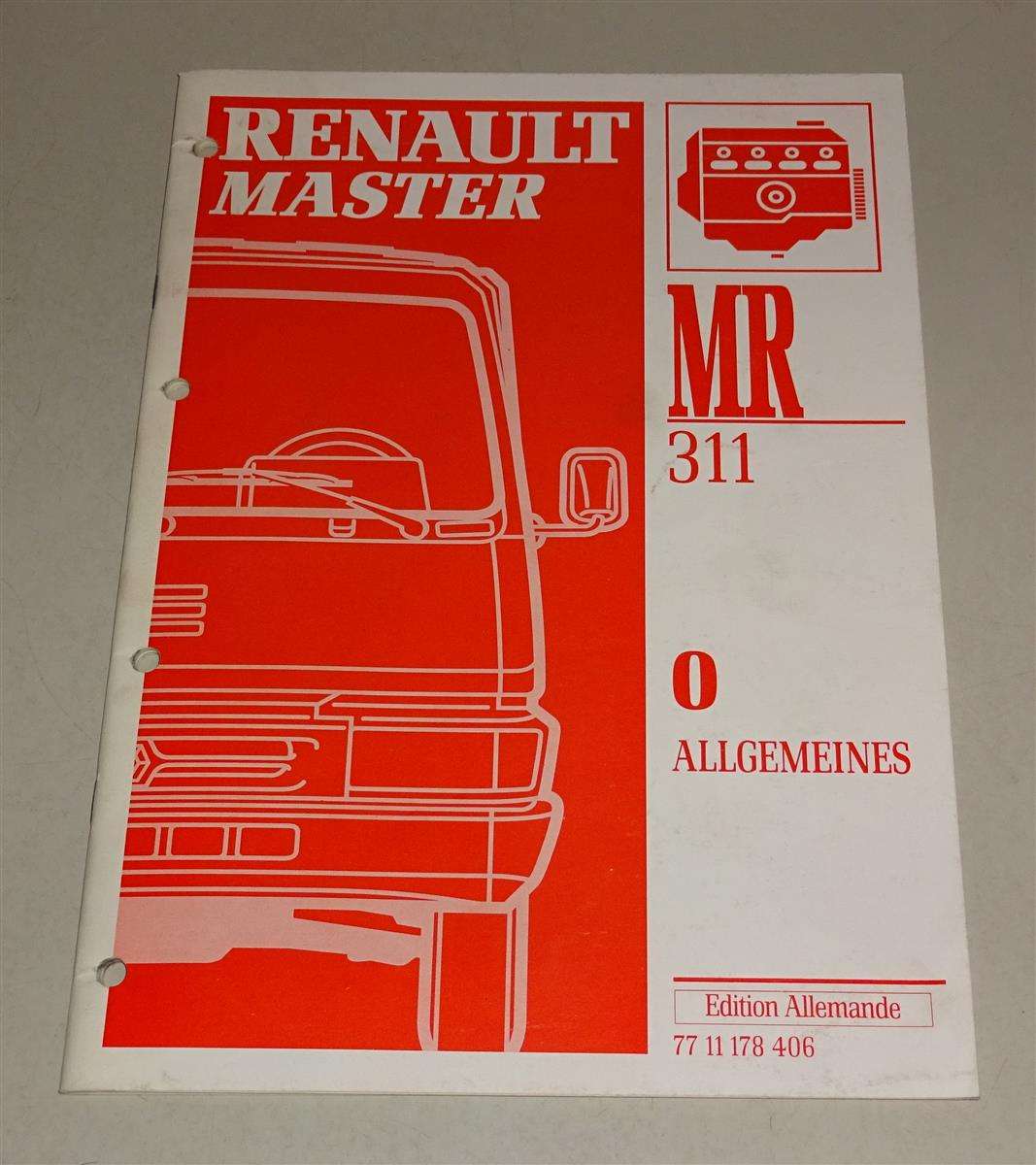 Werkstatthandbuch Renault Master Technische Daten Stand 1994 PKBuch Werkstatthandbuch Renault Master Technische Daten Stand 1994 PKBuch