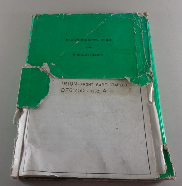 Teilekatalog / Ersatzteilliste Irion Gabelstapler DFG 0202 / 0252 A