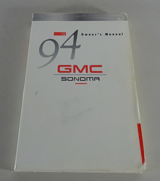 Owner´s Manual / Handbook GMC Sonoma Stand 1994