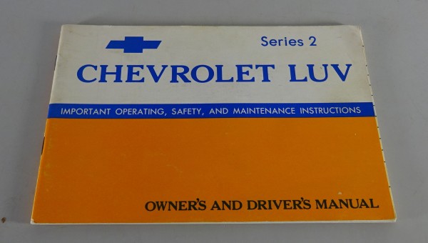 Owner´s Manual / Handbook Chevrolet Luv Series 2 Stand 1973