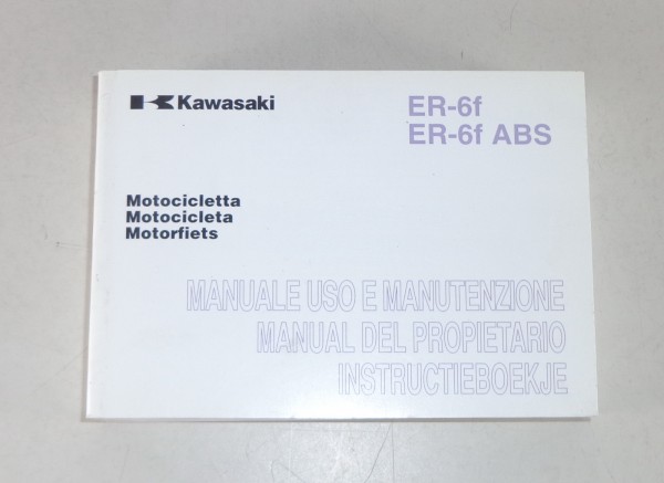 Betriebsanleitung / Manuale / Manual / Instructie Kawasaki ER-6 f (ABS) von 2008