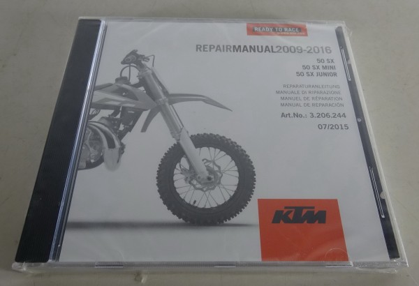 Werkstatthandbuch / Workshop Manual KTM 50 SX / MINI / Junior Bj. 2009 - 2016