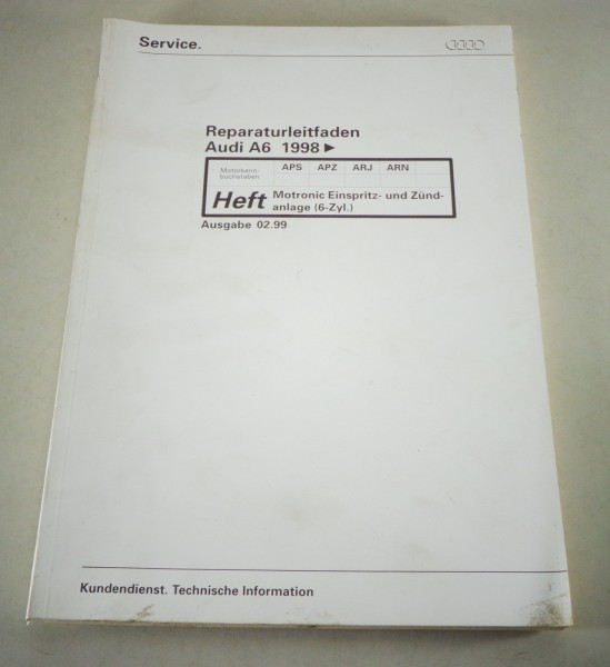 Werkstatthandbuch Audi A6 C5 Motronic Einspritz- und Zündanlage 6-Zyl. ab 1998