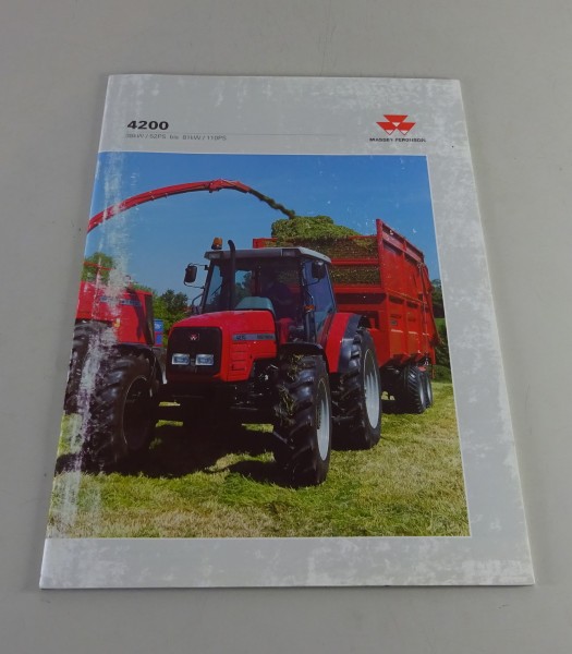 Prospekt / Broschüre Massey Ferguson Traktoren MF 4200 52 PS - 110 PS Stand 1998