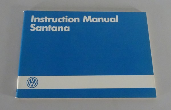 Owner's Manual / Handbook VW Santana from 07/1984