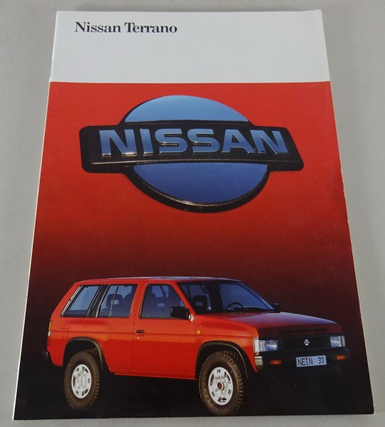 Prospekt / Broschüre Nissan Terrano 3 & 5 Türer Stand 03/1990