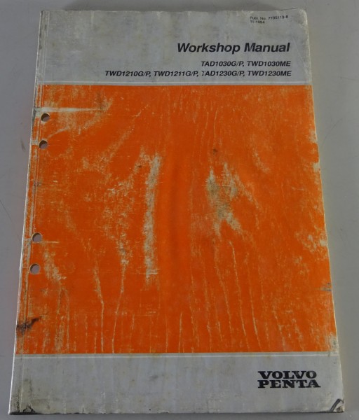 Workshop Manual Volvo Penta TAD1030G/P / TWD1030ME / etc. - ENG - Stand 11/1994