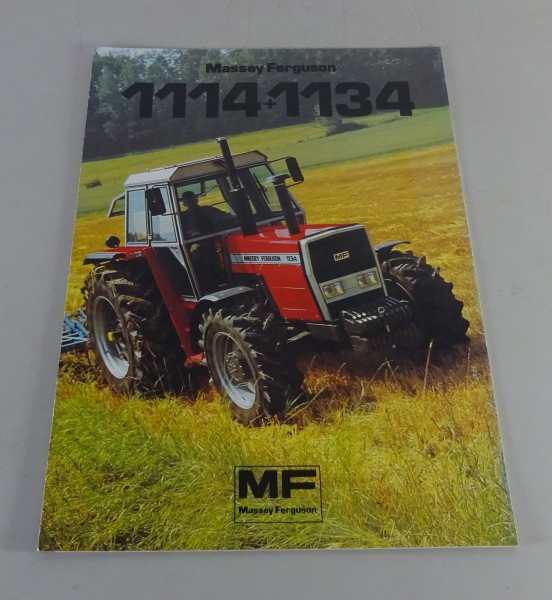 Prospekt / Broschüre Massey Ferguson Großschlepper MF 1114 / 1134 Stand 10/1984