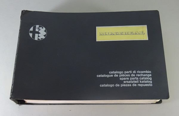 Teilekatalog Alfa Romeo Montreal Baujahr 1970-1977 Stand 12/1973