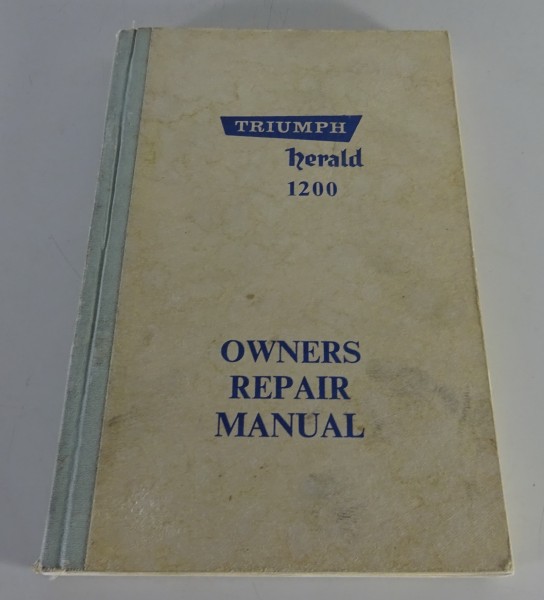 Werkstatthandbuch Triumph Herald 1200 Coupé, Cabrio, Estate, Saloon from 01/1962