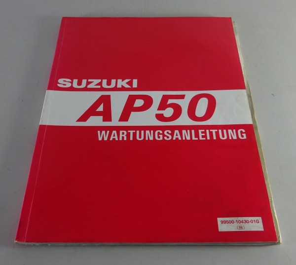 Werkstatthandbuch / Wartungsaleitung Suzuki Roller AP 50 Stand 12/1996