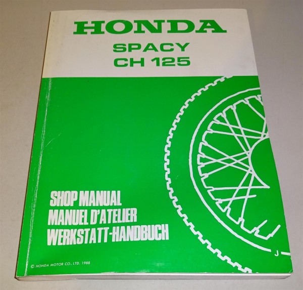 Werkstatthandbuch Honda Spacy CH 125, Stand 1988