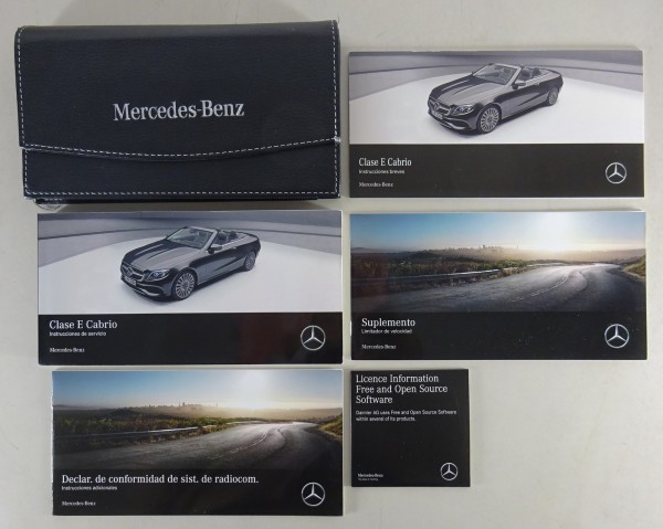 Carpeta + Instrucciones de uso Mercedes Clase E Convertible W238 desde 02/2017