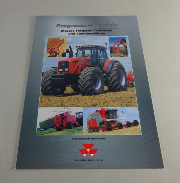Prospekt Programmübersicht Massey Ferguson Traktoren und Landmaschinen v. 7/2000