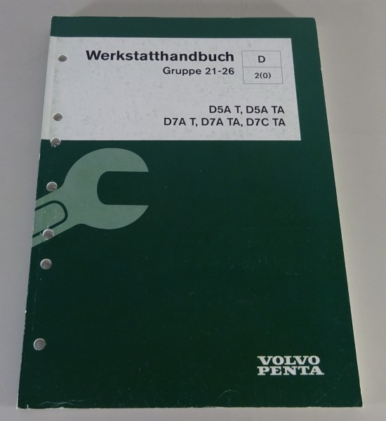 Werkstatthandbuch Volvo Penta Bootsmotor D5A T bis D7C TA Stand 05/2003