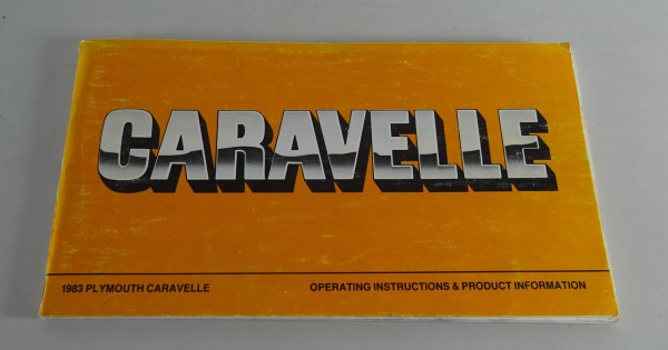 Owner´s Manual / Handbook Plymouth Caravelle Stand 1983
