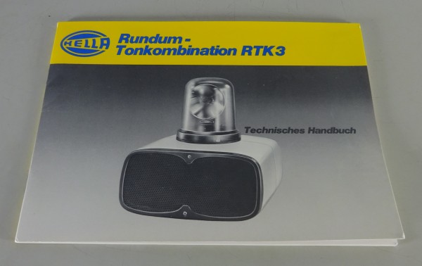 Betriebsanleitung Hella Rundum-Tonkombination RTK 3 Stand 10/1980