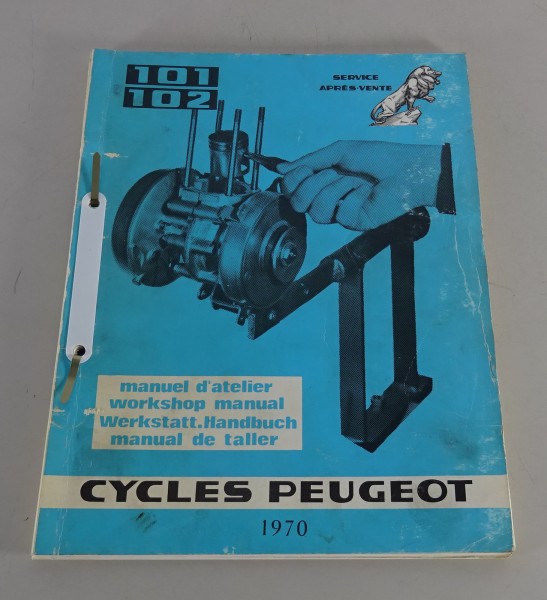 Werkstatthandbuch / Workshop Manual Peugeot Mofa 101 / Moped 102 Stand 1970