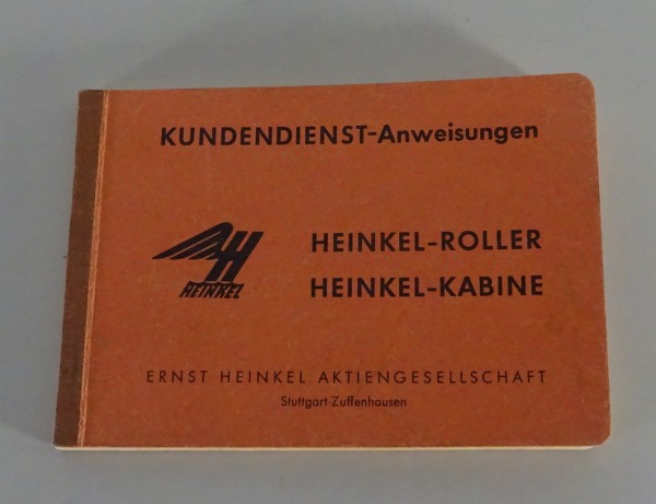 Scheckheft blanko + ohne Einträge Heinkel Kabine + Tourist Roller Bj. 1956-1958