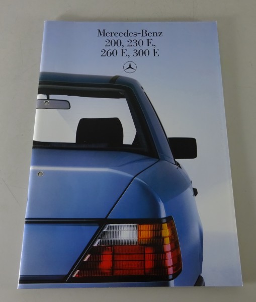 Prospekt / Broschüre Mercedes-Benz W124 200, 230 E, 260 E, 300 E Stand 09/1985