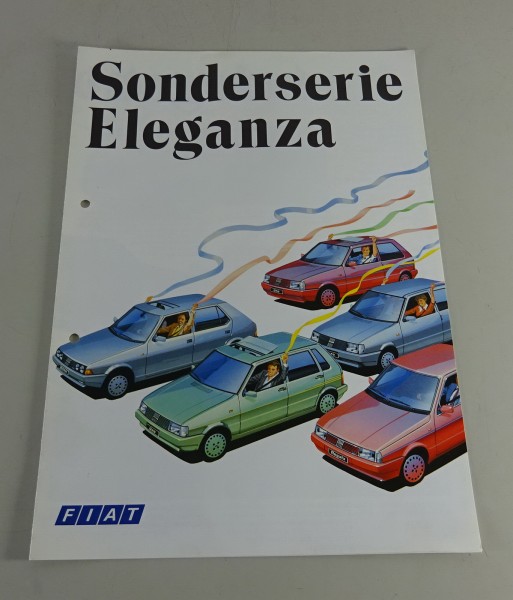 Prospekt / Broschüre Fiat Uno / Ritmo Sondermodell Eleganza Stand 1988