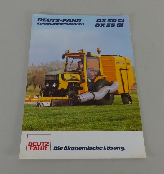 Prospekt / Broschüre Deutz-Fahr Kommunalschlepper DX 50 / 55 GI