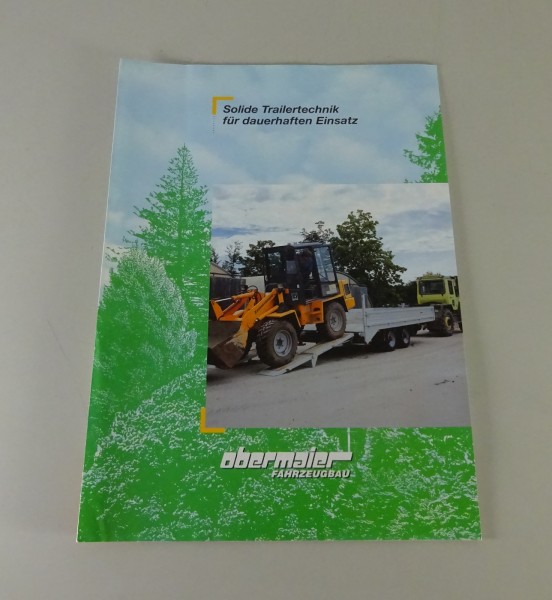 Prospekt / Broschüre Obermaier Trailertechnik
