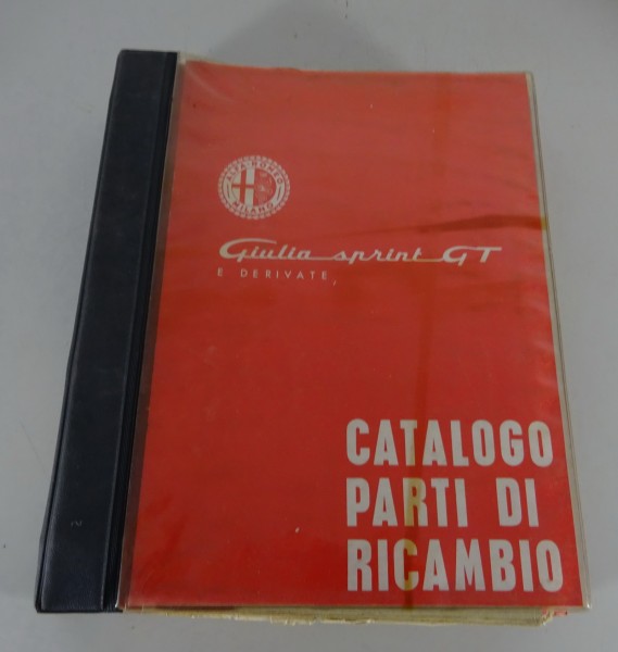 Teilekatalog Alfa Romeo Giulia Sprint GT / GTA / GT Veloce / GTC Kantenhaube