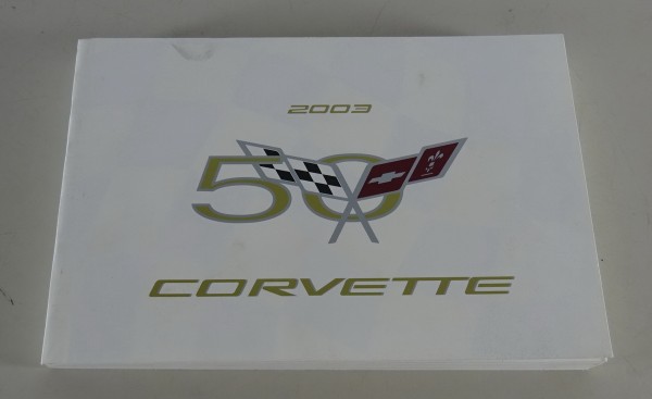 Owner´s Manual / Handbook Chevrolet Corvette C5 50th Anniversary Stand 2003