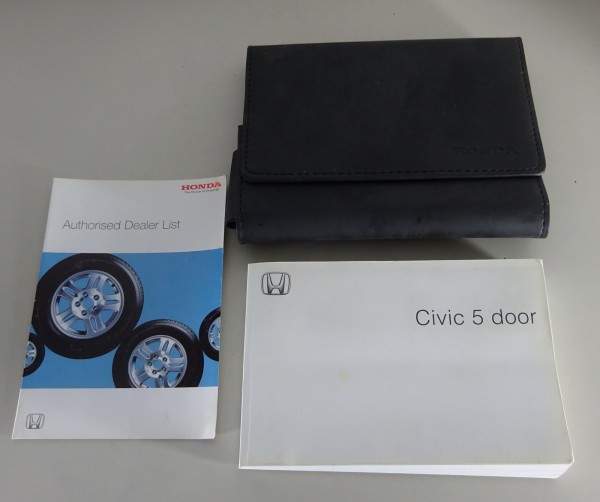 Owner's Manual / Handbook + Wallet Honda Civic 5 door model year 2004