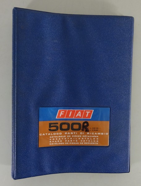 Teilekatalog / Ersatzteilliste Fiat 500 R Baujahr 1972 - 1975 Stand 11/1972