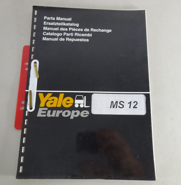 Ersatzteilkatalog / Parts Catalog Yale Gabelstapler MS 12 von 10/1996