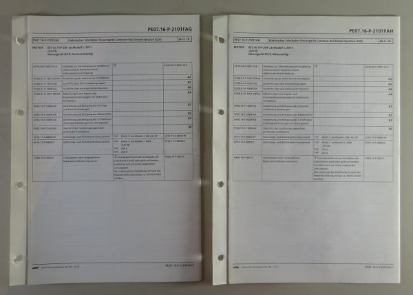 Schaltplan Mercedes-Benz W204 Common-Rail Diesel Injection CDI Motor 651 | 12/10