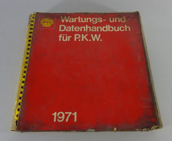 Werkstatthandbuch Shell Wartungs- und Datenhandbuch Europäische PKW 1971