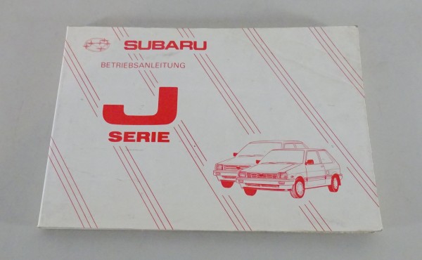 Betriebsanleitung / Handbuch Subaru Justy 1000 + 1200 cm³ FWD / 4WD von 01/1988