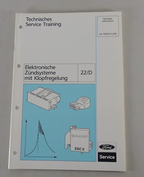 Service Info Ford elektronische Zündsysteme mit Klopfregelung von 02/1992