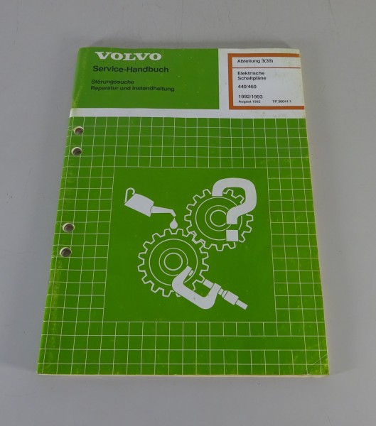 Werkstatthandbuch / Elektrische Schaltpläne Volvo 440 / 460 von 1992 - 1993