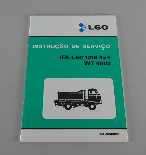 Instruções operacionais adicionais IFA L60 1218 4x4 WT 4002 saída 1988