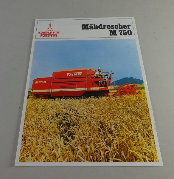 Prospekt / Broschüre Fahr Mähdrescher M 570 Stand 02/1974