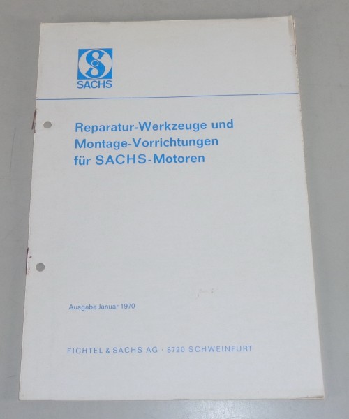Teilekatalog für Spezialwerkzeug Sachs Motoren Stamo, Famo, KM, KS Stand 01/1970
