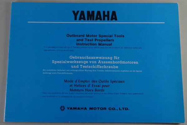 Handbuch / Gebrauchsanweisung Yamaha Spezialwerkzeug von Außenbordmotoren 04/73