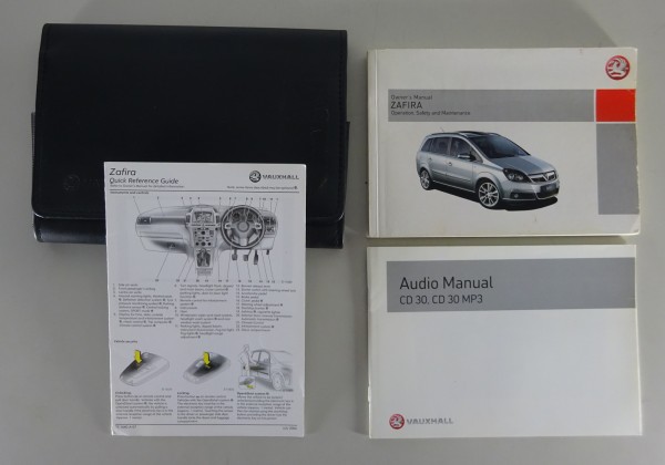 Owner's Manual + Wallet Opel / Vauxhall Zafira B printed 01/2006