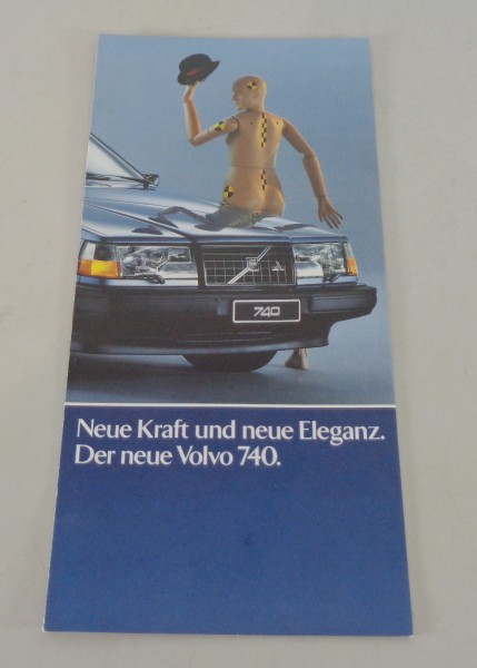 Prospekt / Faltprospekt Volvo 740 Ausgabe 08/1989
