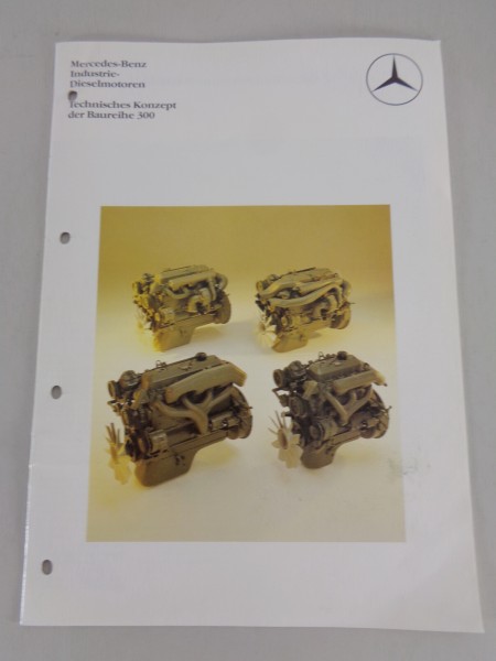 Prospekt / Broschüre Mercedes Industrie-Dieselmotoren der Baureihen 300