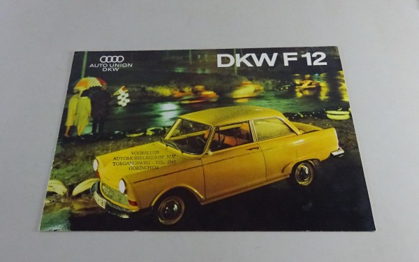 Prospektposter / Prospekt Auto Union - DKW F12 Stand 1960er