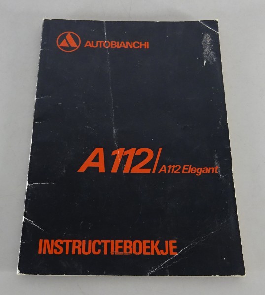 Instructieboekje / Handleiding Autobianchi A112 + A112 Elegeant Stand 05/1975