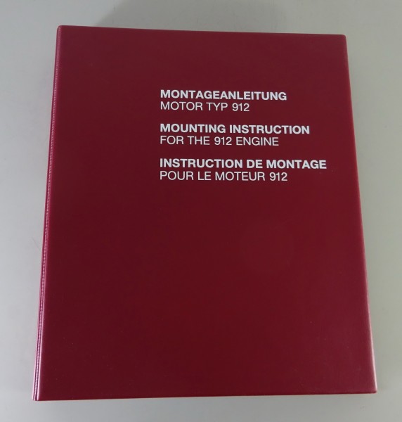 Werkstatthandbuch / Reparaturleitfaden Porsche Motor Typ 912 2,0l Stand 08/1967
