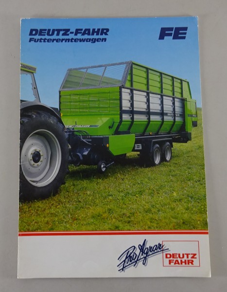 Prospekt Deutz Fahr Futtererntewagen FE Stand: 02/1987